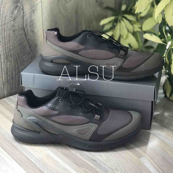 ECCO Biom Omniquest Black Mesh Gore-Tex Brown Blac - Picture 4 of 8
